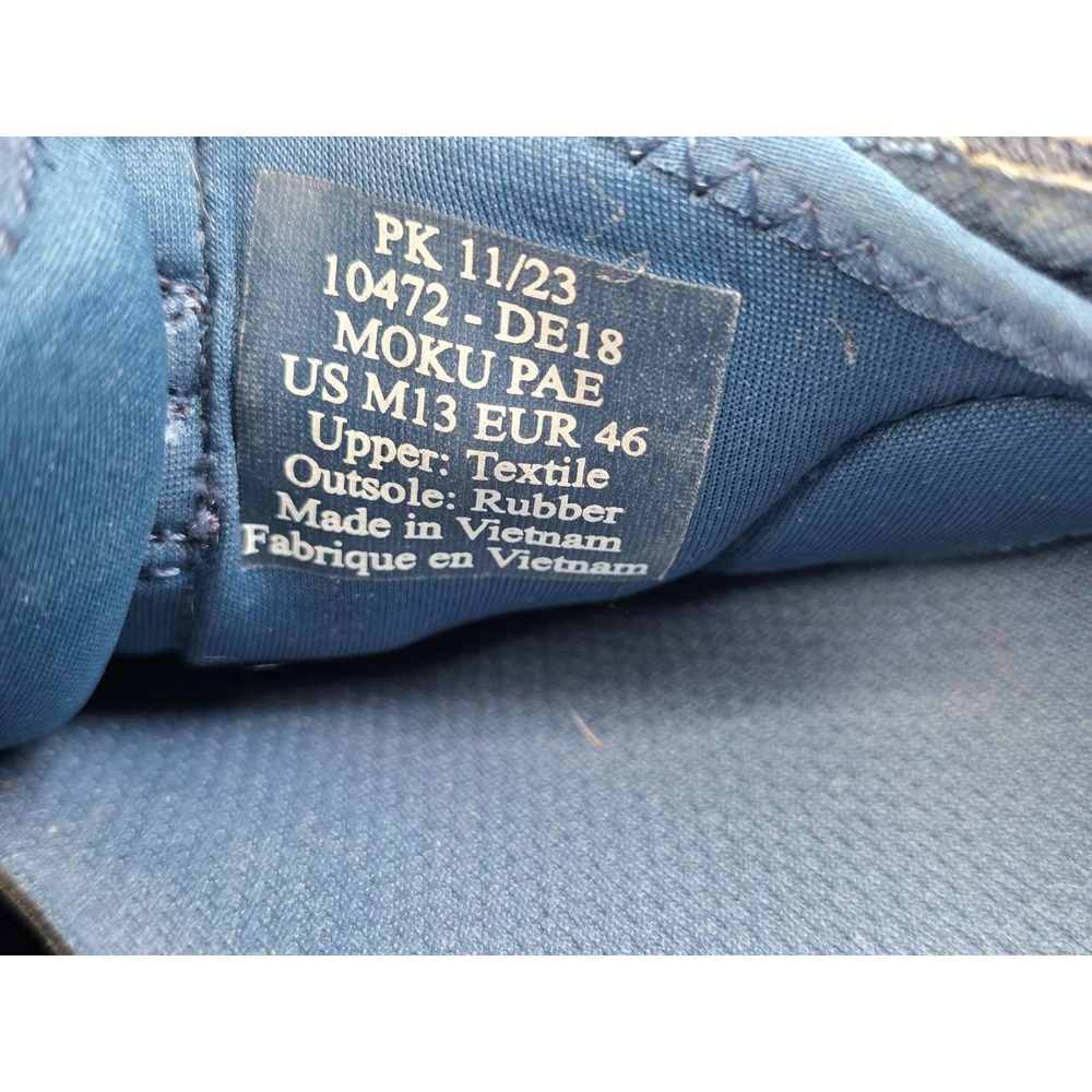 OluKai Moku Pae Men's Sneakers Size 13 EU 46 Navy Mesh Boat Shoes Slip-on Casual - Picture 9 of 10
